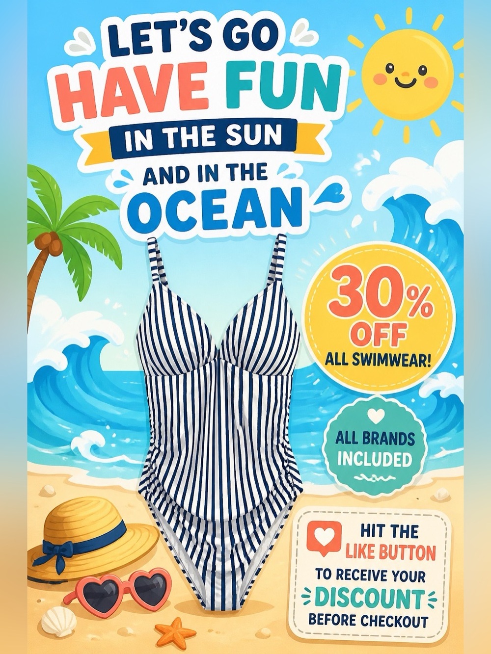 Fun in the Sun Swimwear Sale 30 % off all swimwear